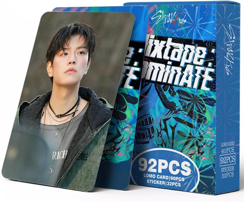 KPOPBP بطاقات صور ألبوم ميكستيب من ستراي كيدز 60 قطعة مجموعة بطاقات ليمو كيبوب فيليكس هيوجين هدايا للبنين والبنات - Image 1