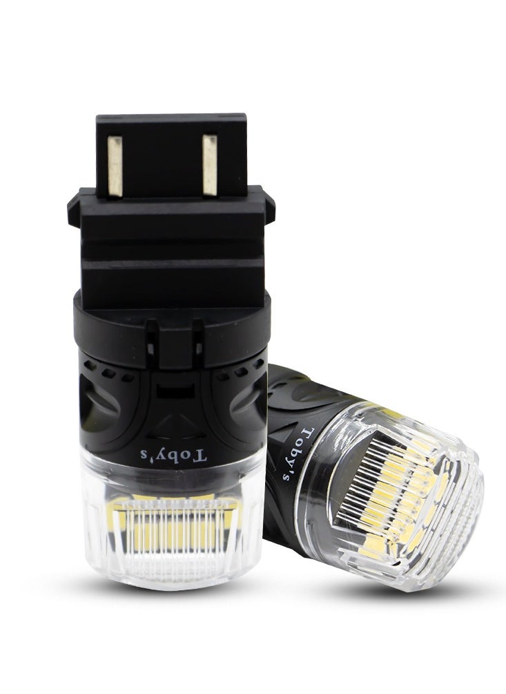 Toby's Toby's Super Bright Power T20 3157 16SMD LED Bulbs with 4218 Chip replacement for Back Up Reverse Brake Lights (White)  - Image 1