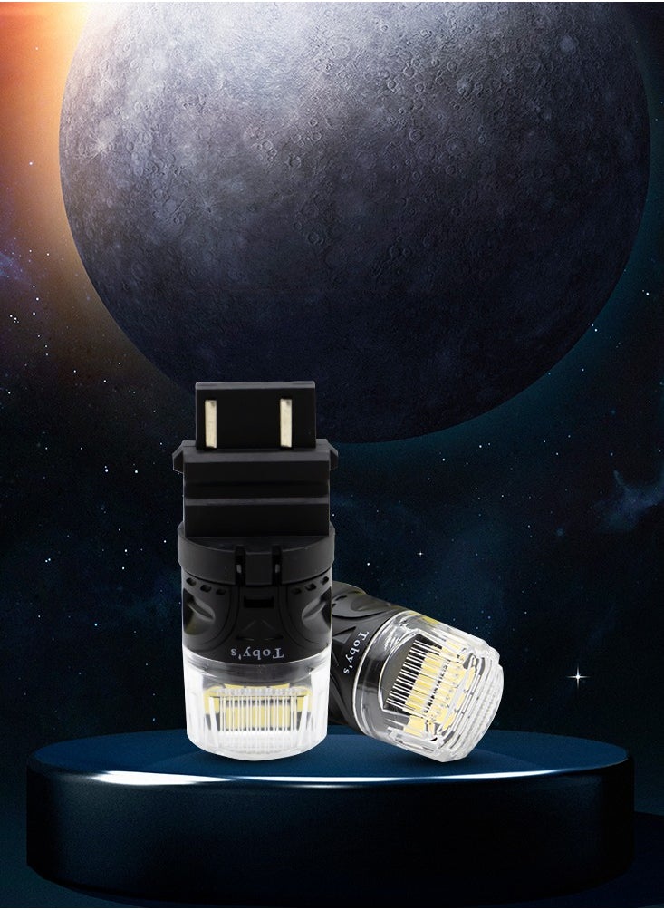 Toby's Toby's Super Bright Power T20 3157 16SMD LED Bulbs with 4218 Chip replacement for Back Up Reverse Brake Lights (White)  - Image 2