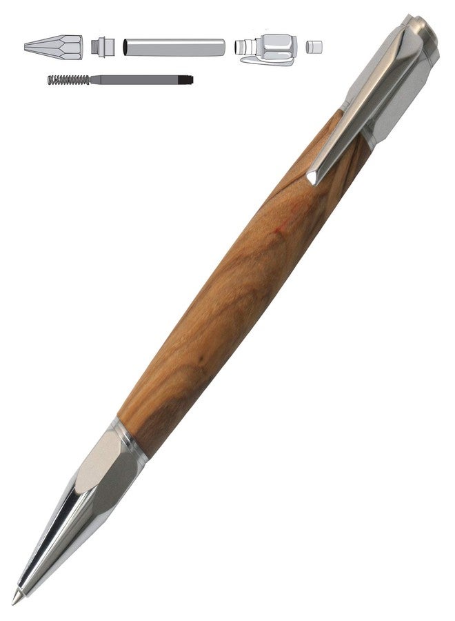 Penn State Industries مجموعة أقلام حبر جاف Penn State Industries PKFP4000 Vertex Click لمشروع خراطة الخشب (3، كروم) - Image 4