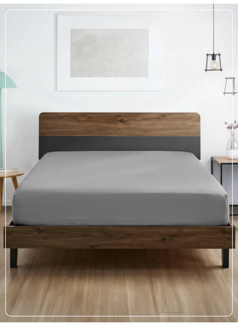 1 Pcs Super King Fitted Sheet 200x200 cm | OEKO-TEX Certified Brushed Microfiber Deep Pocket Sheet with All Around Elastic | Ultra Soft, Wrinkle Resistant, Easy Care, Safe for Sensitive Skin