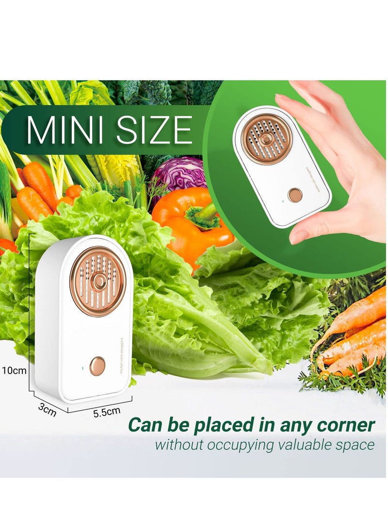 Excefore Fridge Deodoriser, Mini USB Fridge Deodorizer, Portable Rechargeable Refrigerator Deodorizer, for Closet, Pet, Car, Beats Baking Soda & Bamboo Charcoal - Image 5