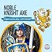 Liontouch Noble Knight Foam Axe for Kids Blue Age 38 Years Medieval Pretend Play Toy for Boys with Golden Lion Decoration Safe Weapon Accessory for Dress Up Knight Costumes - Image 4