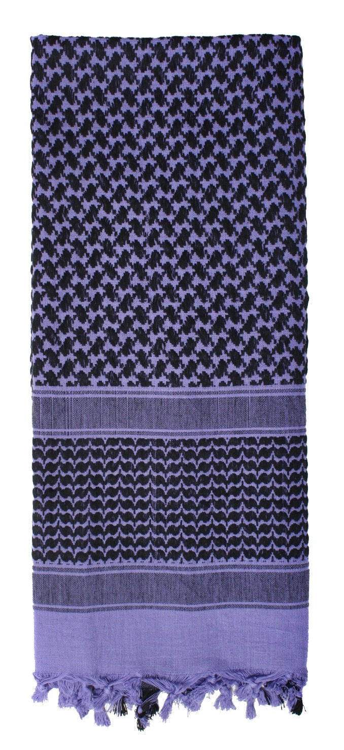 Rothco Shemagh Tactical Desert Keffiyeh Scarf – Versatile Head and Neck Wrap – Great for Camping, Hiking, and Other Outdoor Activities - Purple - Image 1