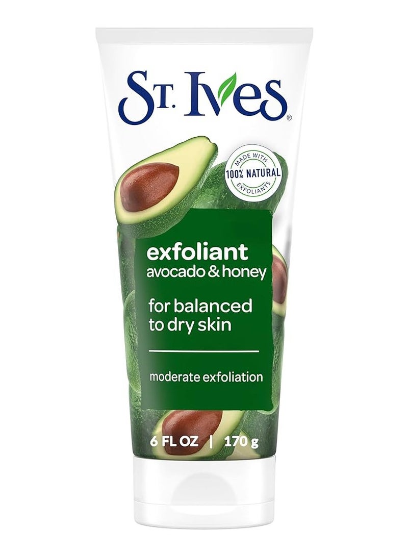 سانت آيفز مقشر للبشرة الجافة بالعسل والأفوكادو 170 جرام - Image 1