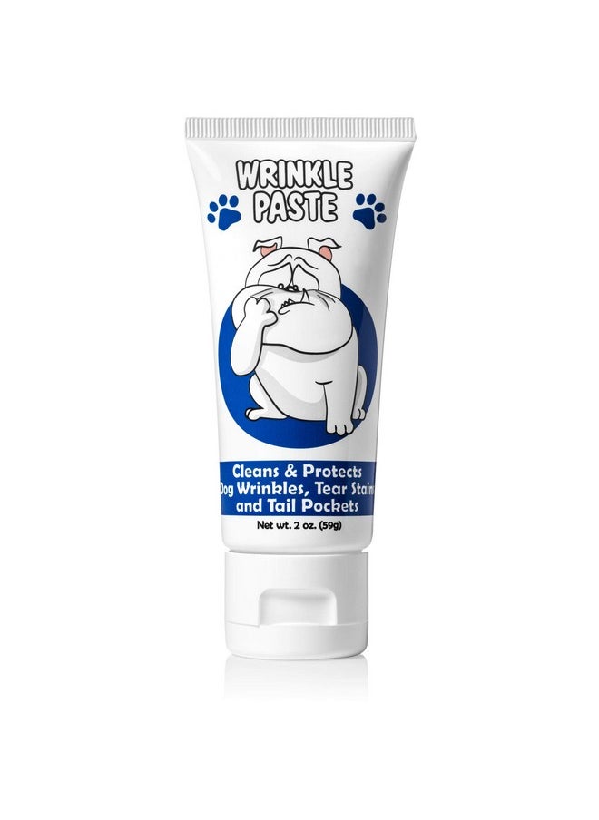 Squishface - Wrinkle Paste - Bulldog, French Bulldog, Pug, English Bulldog - Cleans Wrinkles, Tear Stain, Tail Pockets, And Paws - Anti-Itch Tear Stain Remover & Bulldog Wrinkle Cream, 2 Oz. - Image 1