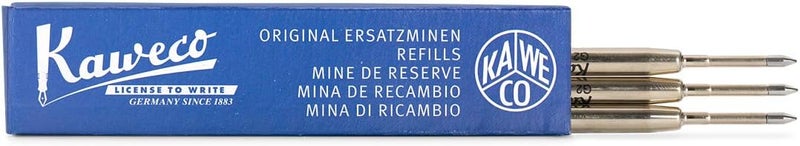 Kaweco Kaweco G2 Ballpoint Pen Refills 08 mm Blue Pack of 3  3 Pieces 08 mm Refill Blue Ball Pen Dia2 Original Special Student  Supra Series  08 mm Fine in Colour Blue 