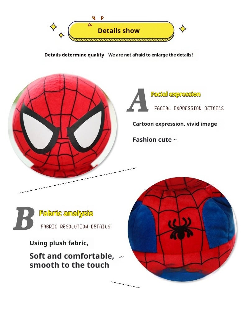 General Avengers Spider-Man Children's Plush Backpack Kindergarten Backpack Plush Shoulder Bag Gift For Kids 40cm  - Image 2
