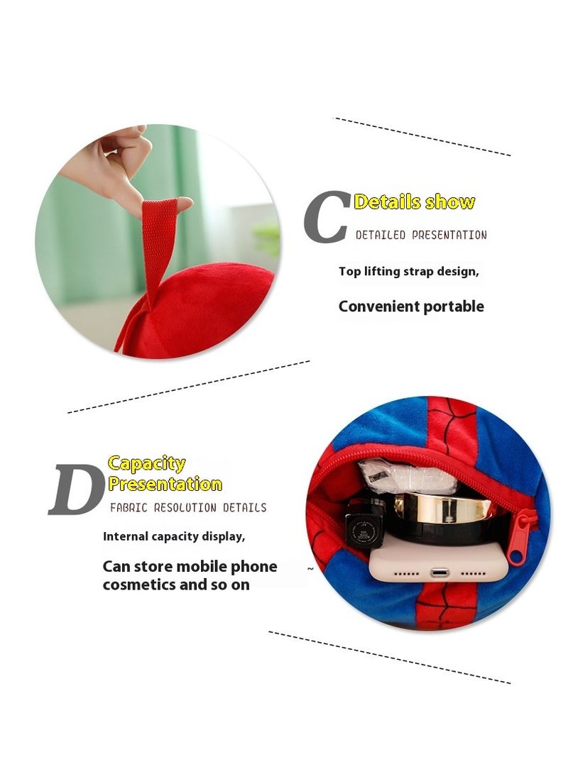 General Avengers Spider-Man Children's Plush Backpack Kindergarten Backpack Plush Shoulder Bag Gift For Kids 40cm  - Image 3