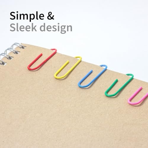 NUOVI 33mm Paperclip-Multicolor | 100 Clips Per Box | Non-Rust Stainless Steel Gem Clips | Perfect for Office, School & Daily Use (Pack of 4) - Image 5