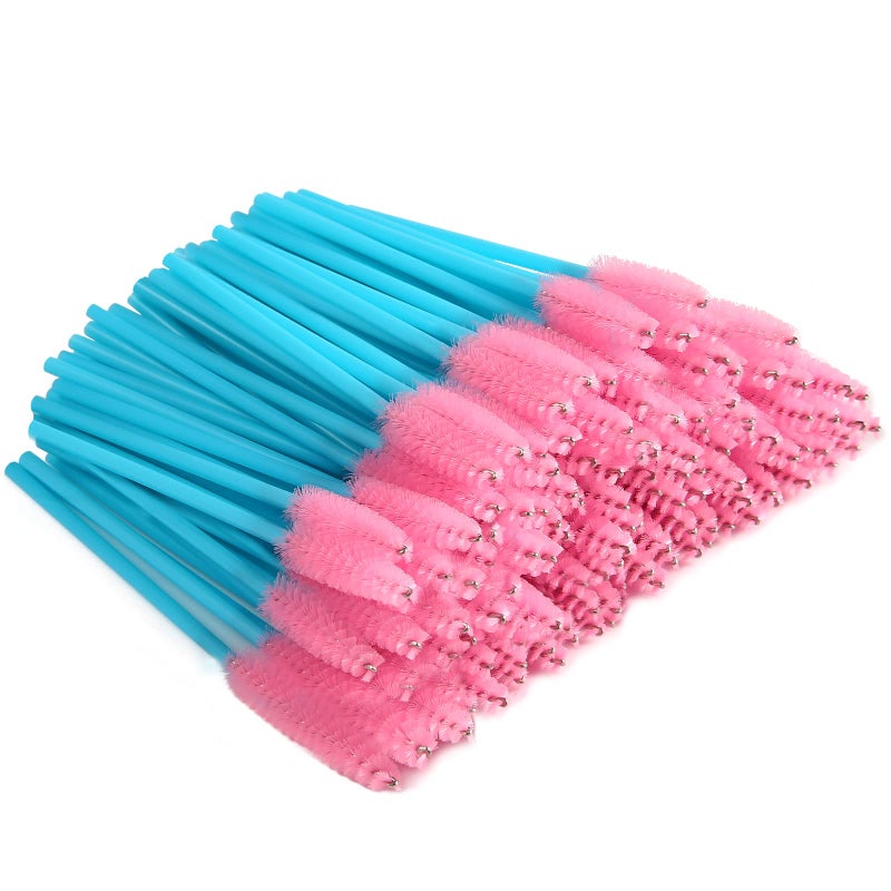 Obinhere 300 Pcs Disposable Mascara Wand Eyelash Brush for EyeLash Extension Supplie(Red) - Image 1