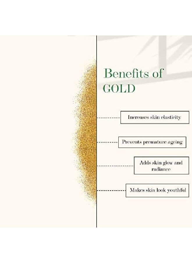 Good Vibes Gold Natural Glow Facial Kit 4 Step Skin Care Includes Cleanser Scrub Cream And Pack 10 G Each Cruelty Free  - Image 5