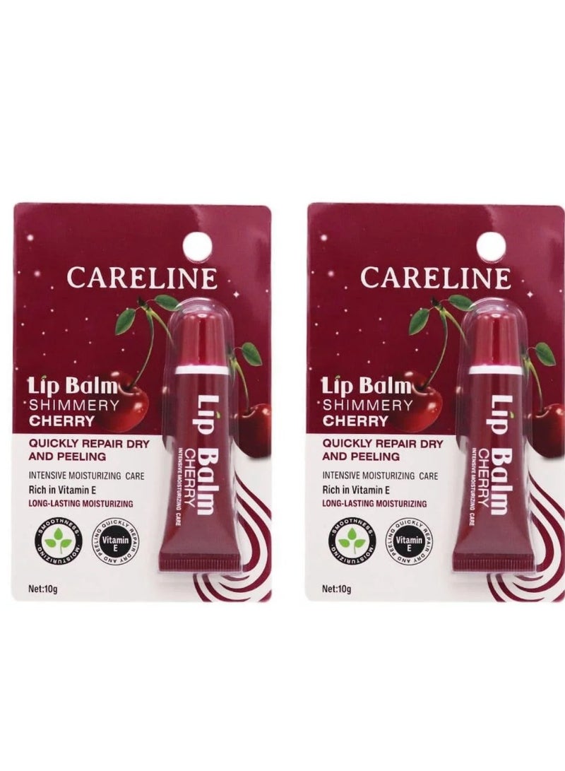 Careline Two Pieces of Cherry Lip Balm 10g - Image 1