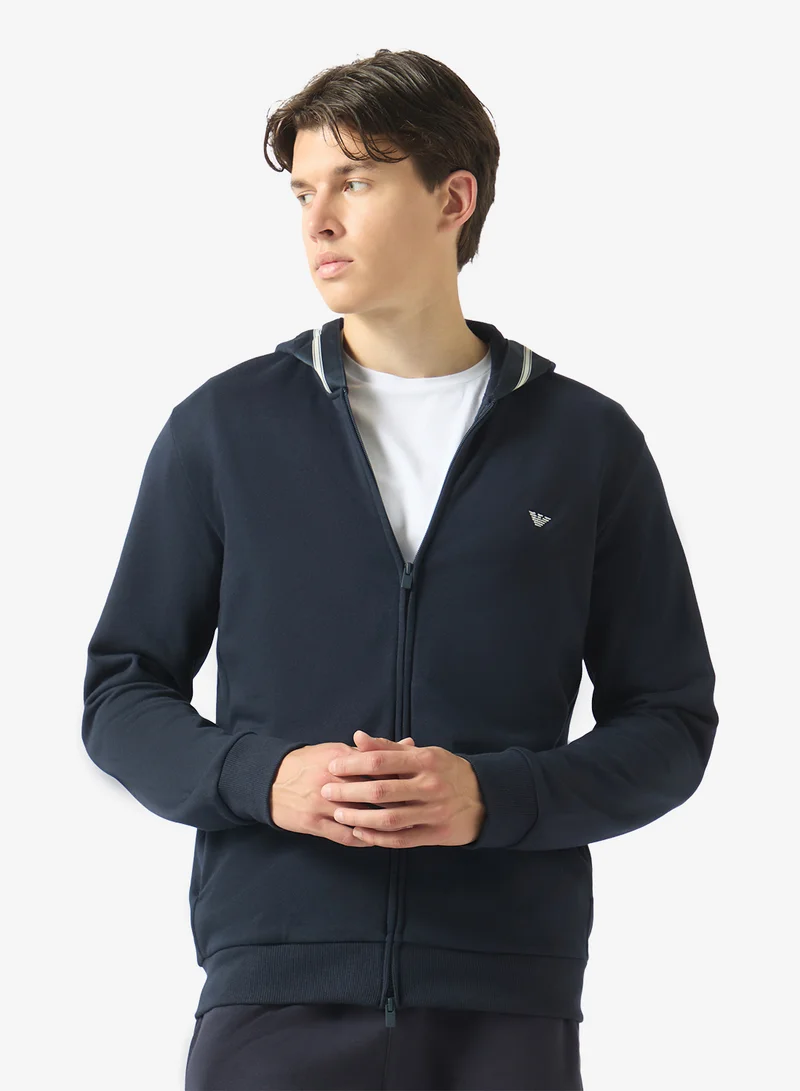 امبوريو ارماني Casual Zip Through Hoodie