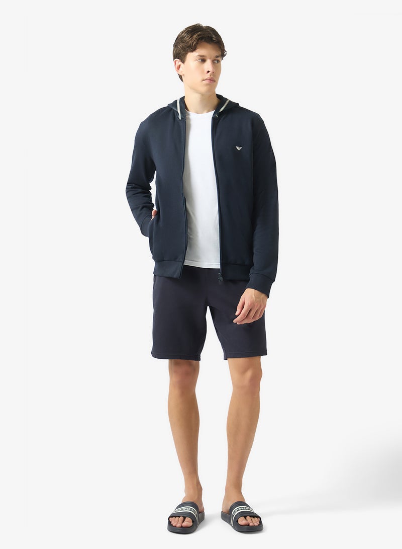 EMPORIO ARMANI Casual Zip Through Hoodie - Image 4