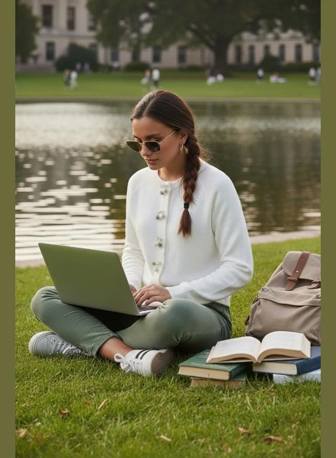 ليلا كارديجان نسائي ليلا بريميوم بقصة عادية وياقة دائرية وتفاصيل فيونكة