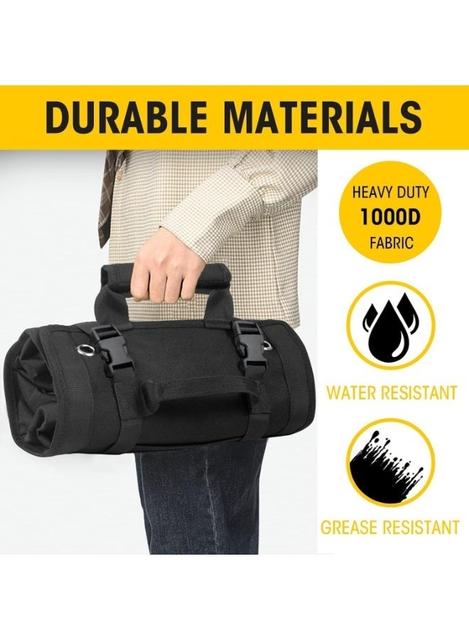 عربست منظم حقيبة أدوات مع جيوب قابلة للفصل، حقيبة أدوات متينة قابلة للطي: تتضمن 6 حقائب أدوات - هدايا مثالية للميكانيكيين والكهربائيين والهواة. - Image 5