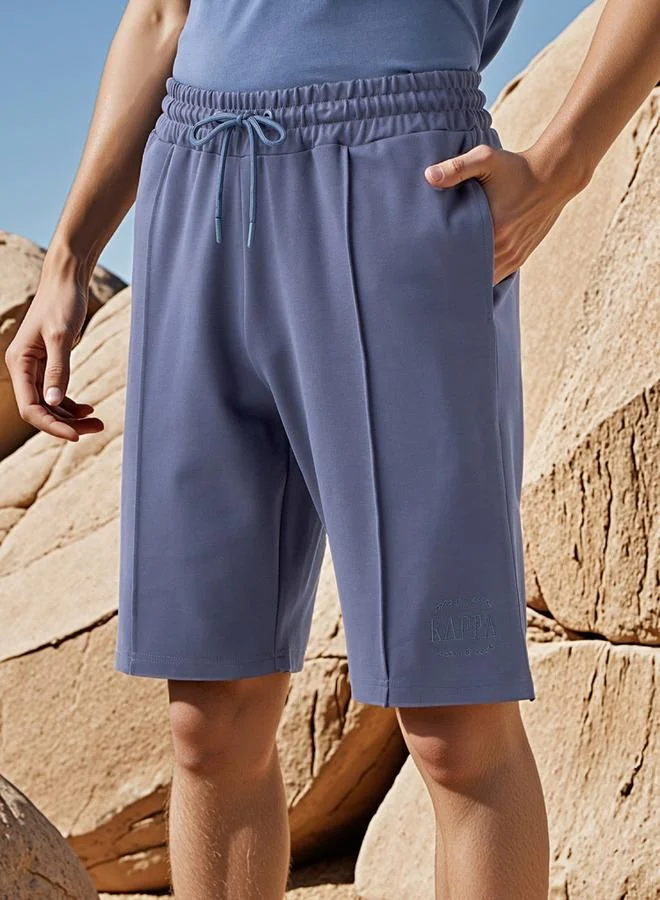 Kappa Panelled Shorts with Drawstring Closure and Pockets