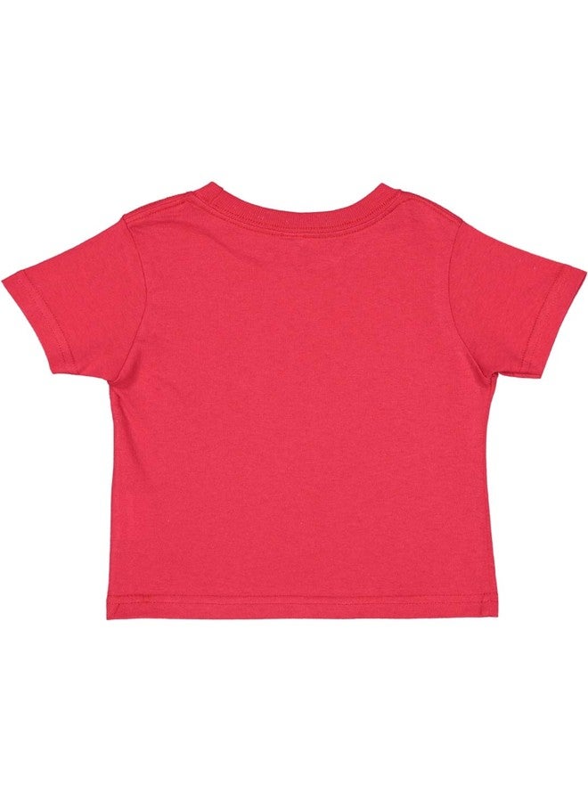 RABBIT SKINS Soft Cotton Toddler T-Shirt Boys Girls | Little Kids Tee| Blank Child Tshirt, Red, 5/6 - Image 2