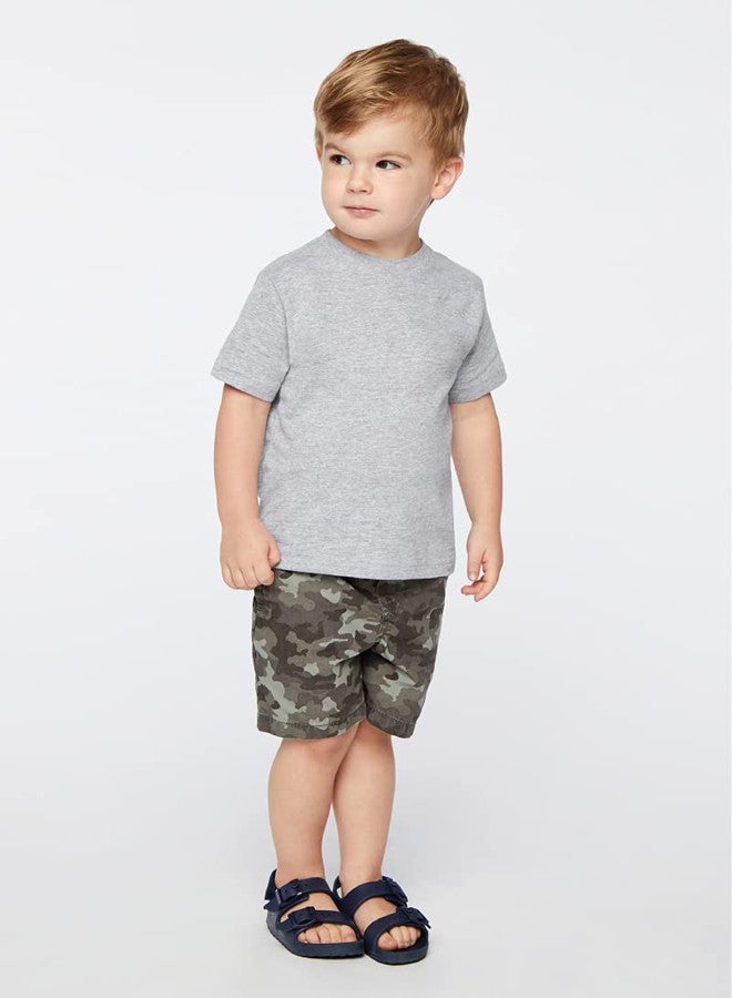 RABBIT SKINS Soft Cotton Toddler T-Shirt Boys Girls | Little Kids Tee| Blank Child Tshirt, Red, 5/6 - Image 3