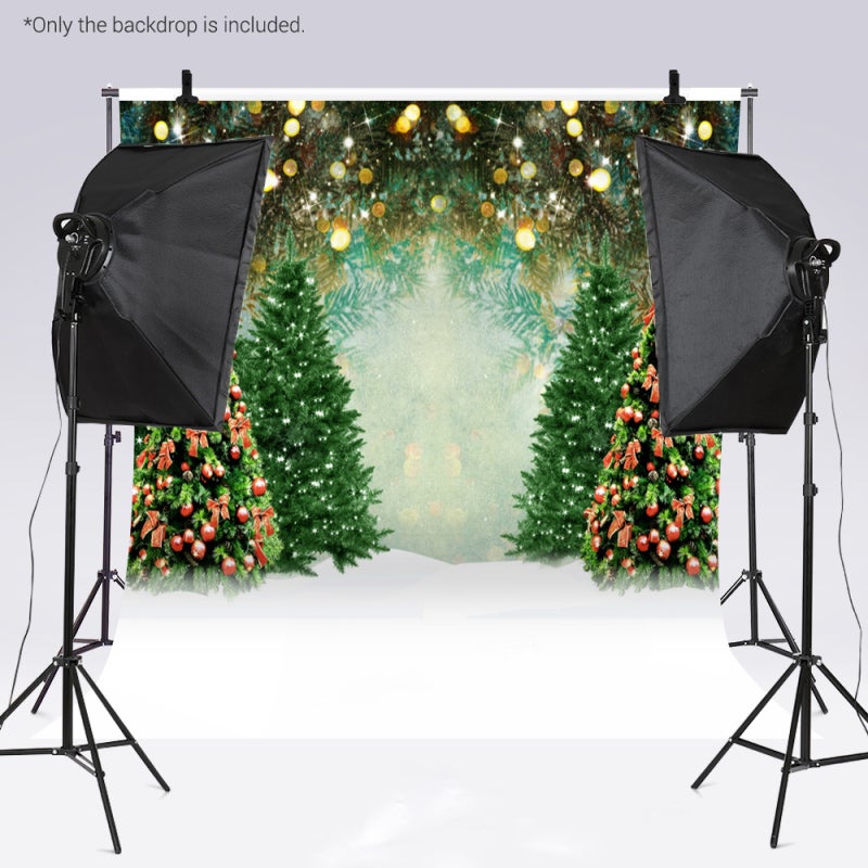 Christmas Photo Backdrop 7x5ft Lightweight Polyester Fiber - Non-Reflective High Resolution Christmas Backdrop for Home Studio Kids Family Parties Festivals - Image 5