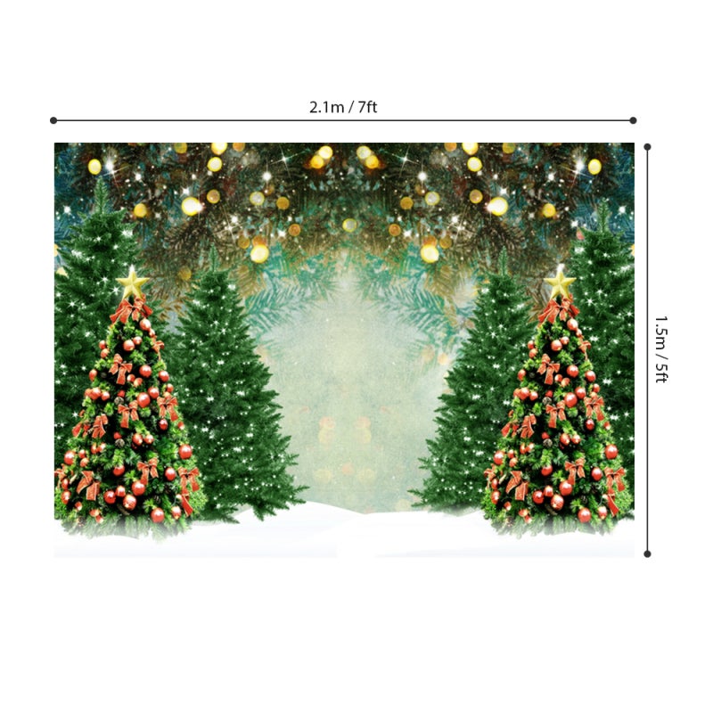 Christmas Photo Backdrop 7x5ft Lightweight Polyester Fiber - Non-Reflective High Resolution Christmas Backdrop for Home Studio Kids Family Parties Festivals - Image 3
