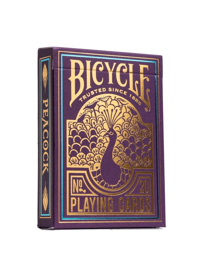 بايسكل أوراق لعب بايسكل بيكوك - أرجوانية - ورق لعب فاخر برقائق معدنية باردة لألعاب الورق والخدع السحرية - تصميم مبهر، لمسة نهائية ناعمة - Image 1