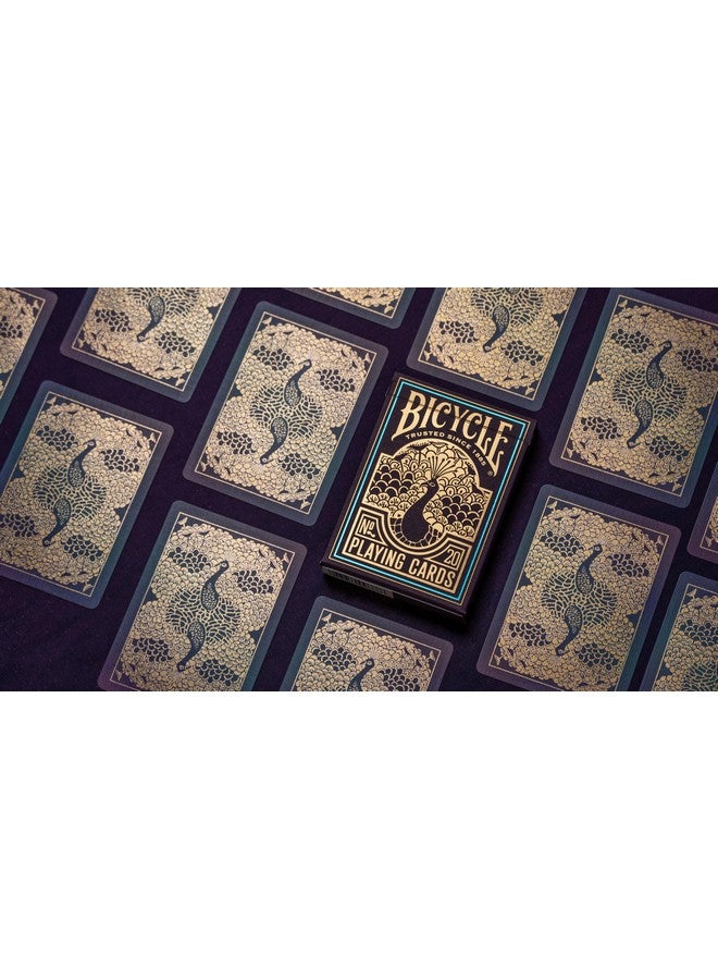 بايسكل أوراق لعب بايسكل بيكوك - أرجوانية - ورق لعب فاخر برقائق معدنية باردة لألعاب الورق والخدع السحرية - تصميم مبهر، لمسة نهائية ناعمة - Image 4