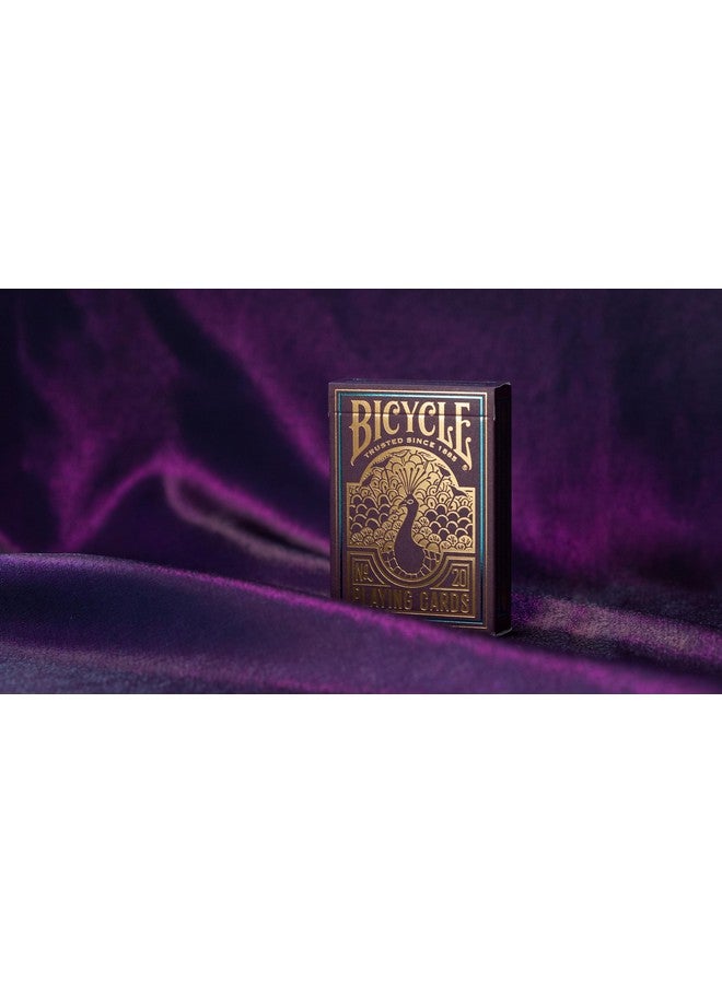 بايسكل أوراق لعب بايسكل بيكوك - أرجوانية - ورق لعب فاخر برقائق معدنية باردة لألعاب الورق والخدع السحرية - تصميم مبهر، لمسة نهائية ناعمة - Image 3