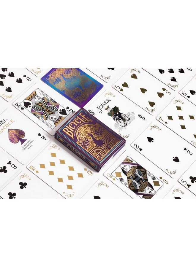 بايسكل أوراق لعب بايسكل بيكوك - أرجوانية - ورق لعب فاخر برقائق معدنية باردة لألعاب الورق والخدع السحرية - تصميم مبهر، لمسة نهائية ناعمة - Image 2