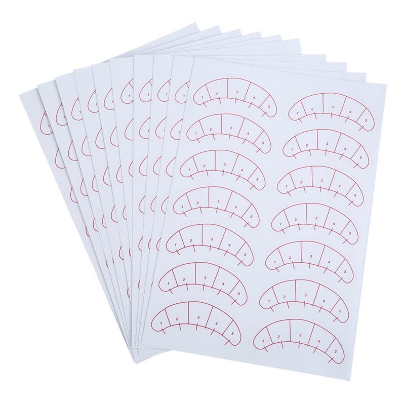 BEMLP 140 Pcs Paper Patches 3D Eyelash Under Eye Pads Patch Lash False Eyelash Extension Paper Patches Eye Tips Sticker Wraps Make Up Tools beauty eyelash sticker - Image 1