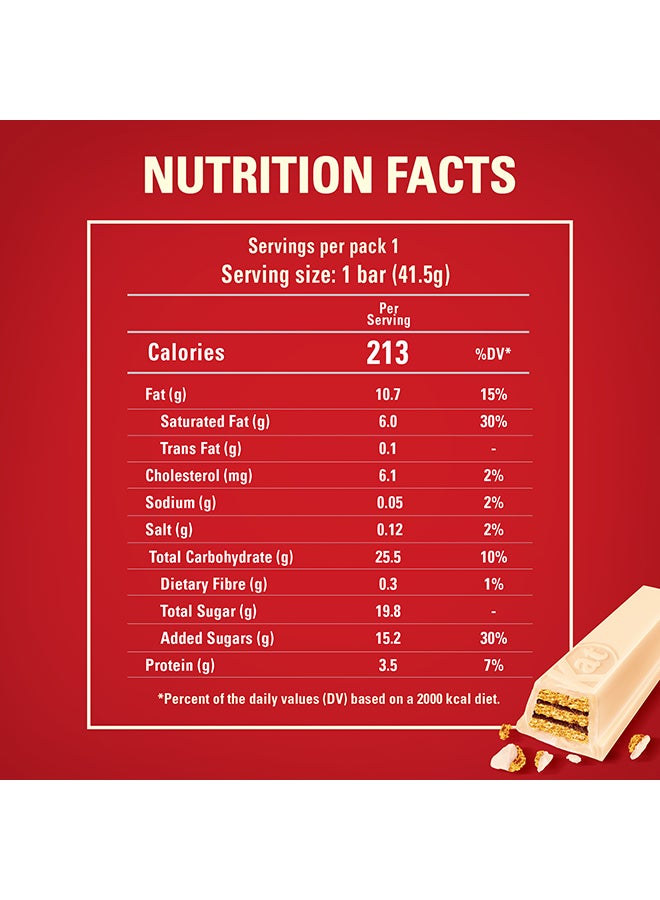 KitKat 4 Finger White Chocolate Bar 41.5g - Image 3