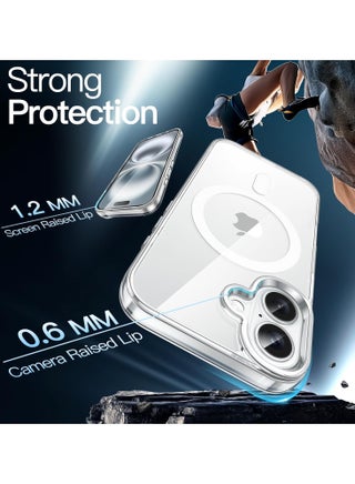 Magnetic Case for iPhone 17 6.1-Inch Compatible with MagSafe, Shockproof Phone Bumper Cover, Anti-Scratch Clear Back (Clear) - view 5