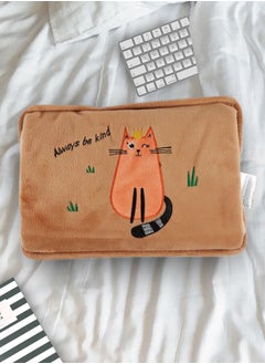 بيج ديزاين قربة ماء ساخن كهربائية Biggdesign Cats Kind Cat مع غطاء ناعم، كيس ماء ساخن قابل للشحن لتخفيف الألم، مثالية لتقلصات الدورة الشهرية، مقاومة للماء، تحكم ذكي في درجة الحرارة.  - Image 1