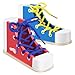 STOBOK 2pcs Learn to Tie Shoes for Kids with Wooden Lacing Sneaker Toy TieUp Shoe Practice Kit Threading Montessori Educational Toys Blue Pink - Image 2