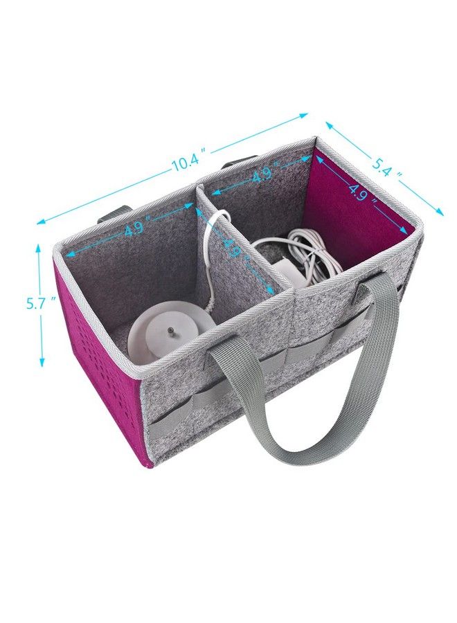 MASiKEN Carry Case Compatible With Toniebox Starter And Tonies Figurines Home Outdoor Hand Bag For Tonies Audio Player And Dolls Large Space For Audio Accessories (Purple)  - Image 4