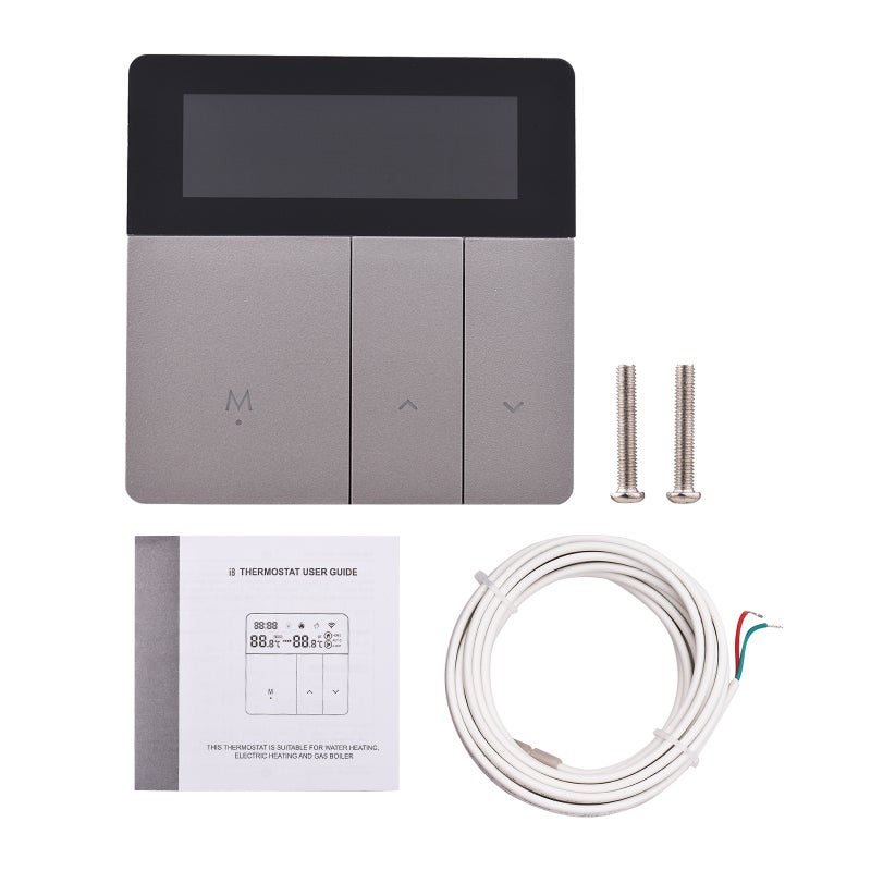 Smart Thermostat: Type 2 Electric Heating, 3 Control Ways, Large LCD Screen - Programmable Thermostatic Radiator for Home Room Temperature Control - Image 3