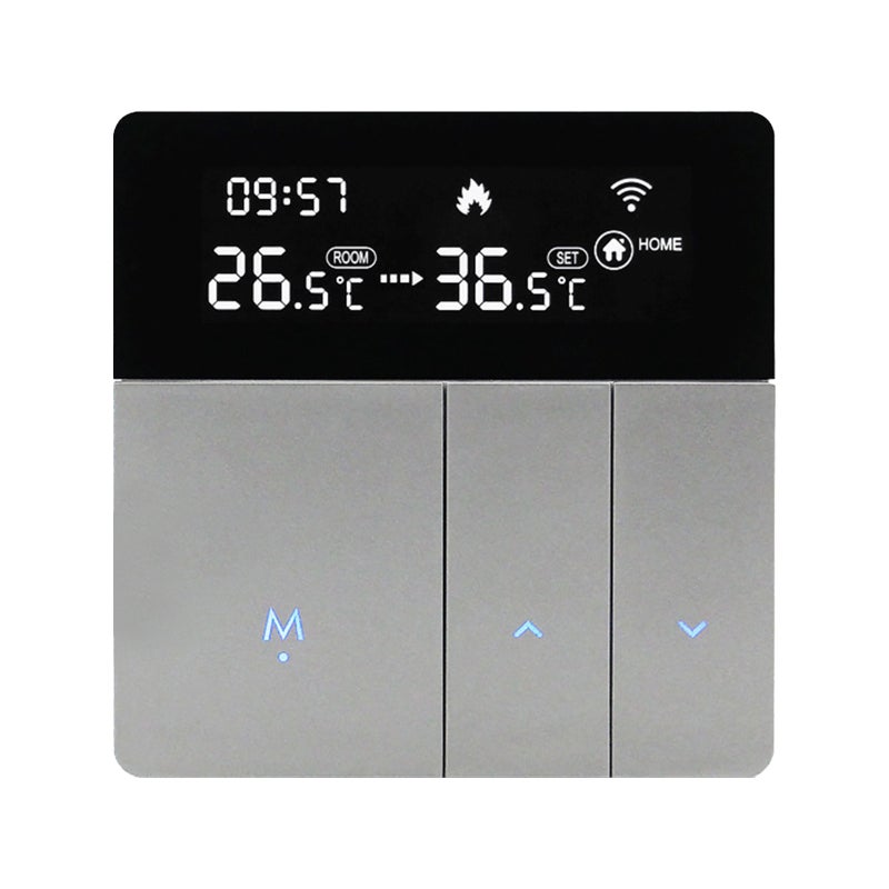 Smart Thermostat: Type 2 Electric Heating, 3 Control Ways, Large LCD Screen - Programmable Thermostatic Radiator for Home Room Temperature Control - Image 1