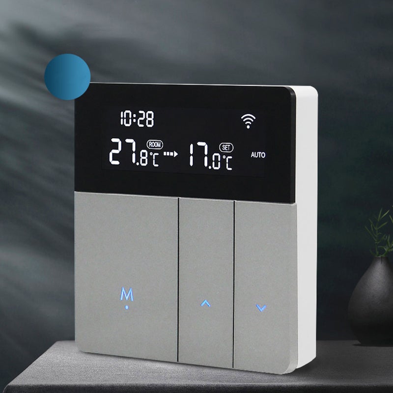Smart Thermostat: Type 2 Electric Heating, 3 Control Ways, Large LCD Screen - Programmable Thermostatic Radiator for Home Room Temperature Control - Image 2