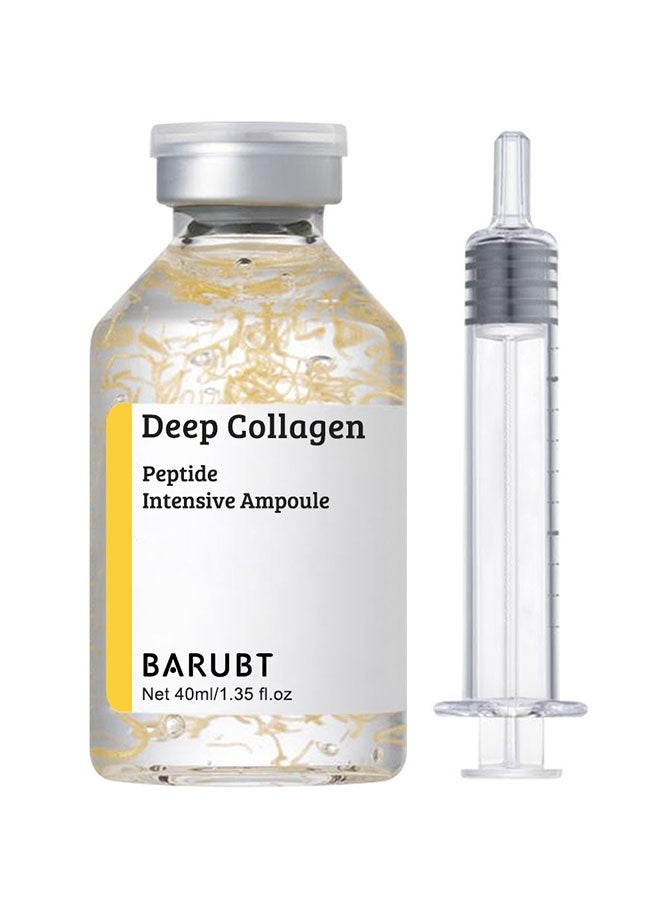 BARUBT Deep Collagen Peptide Intensive Ampoule,Silk Peptide Intensive Lifting Ampoule , Anti-Aging Serum for Face with Collagen & 30 Peptide Complex , Skin Tightening & Firming  40ml - Image 1