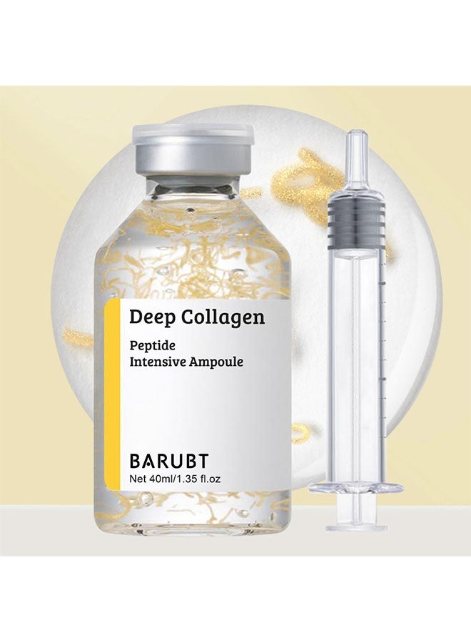 BARUBT Deep Collagen Peptide Intensive Ampoule,Silk Peptide Intensive Lifting Ampoule , Anti-Aging Serum for Face with Collagen & 30 Peptide Complex , Skin Tightening & Firming  40ml - Image 2