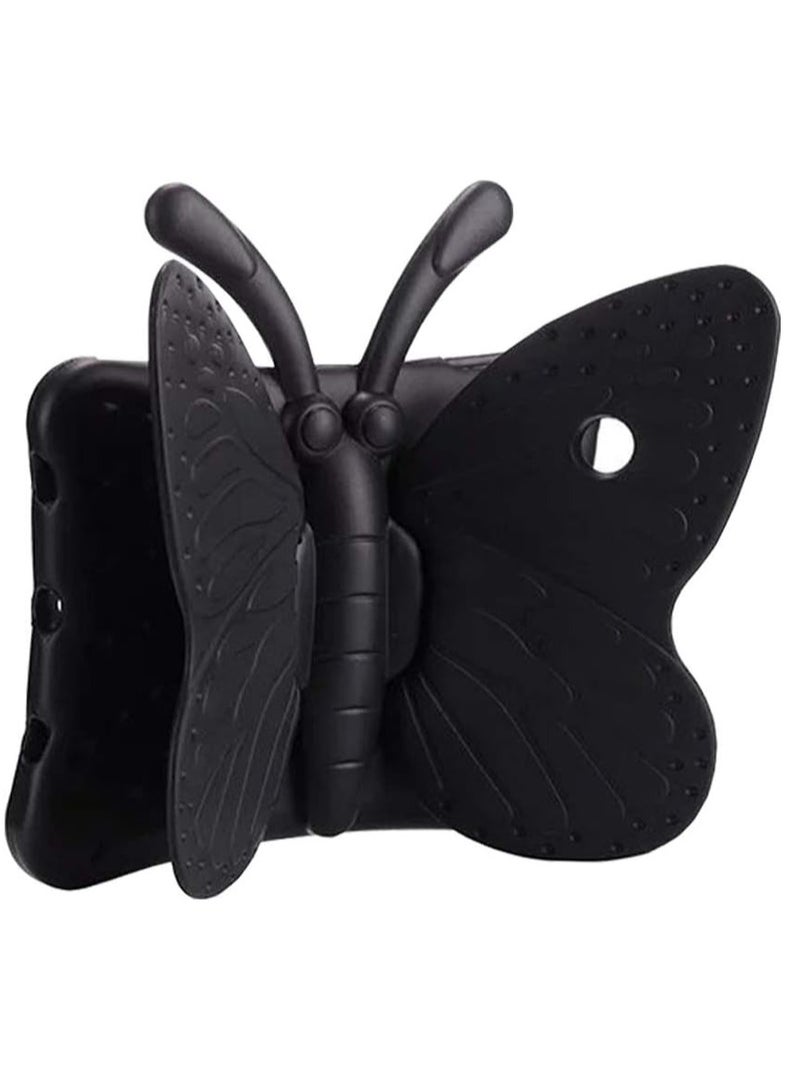 iPad 6th Generation Case for Kids, iPad 9.7 inch Case, Light Weight Shockproof EVA Foam Protective Tablet Stand Cover Holder for Apple iPad Air/Air 2 iPad 9.7 2017/2018 - Cute Butterfly,Black - Image 1