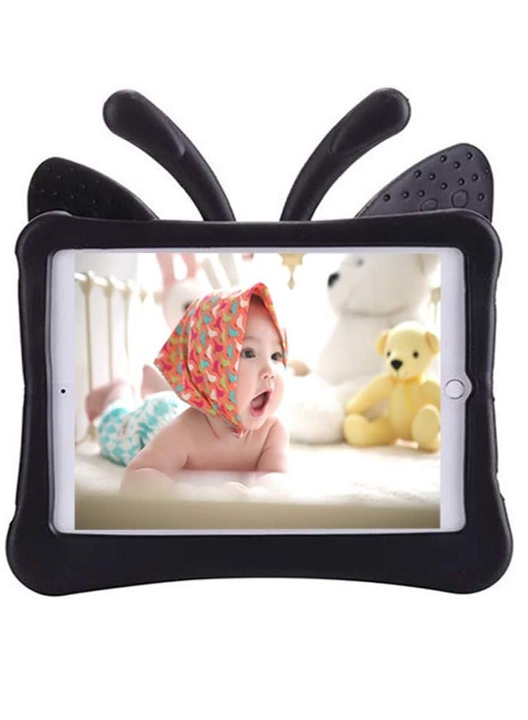 iPad 6th Generation Case for Kids, iPad 9.7 inch Case, Light Weight Shockproof EVA Foam Protective Tablet Stand Cover Holder for Apple iPad Air/Air 2 iPad 9.7 2017/2018 - Cute Butterfly,Black - Image 3