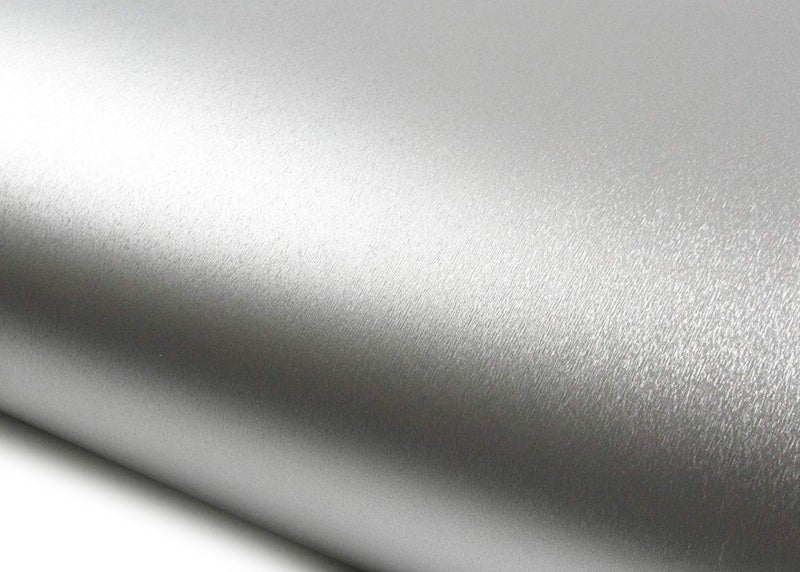 ROSEROSA Peel and Stick Faux Brushed Metal SelfAdhesive Wallpaper Door Wrap Countertop Moulding Trim MG236