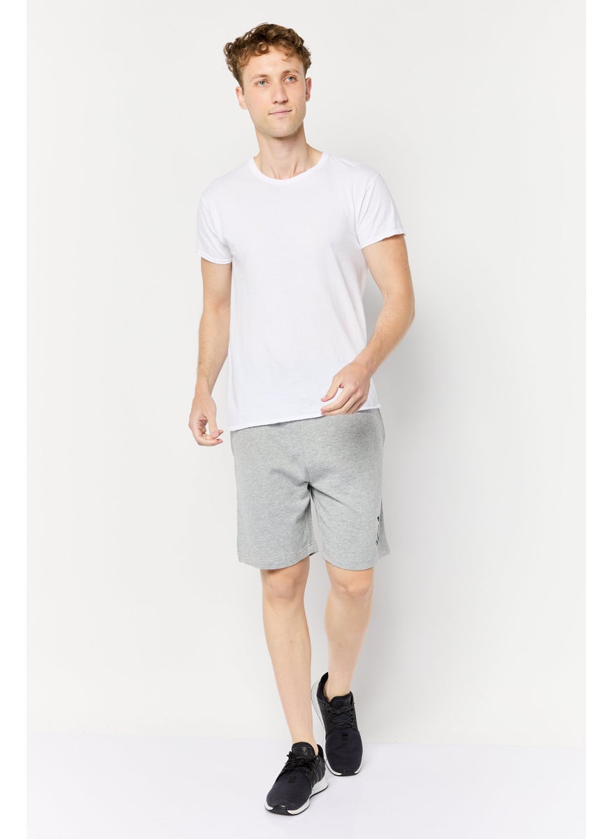 Paul Frank Men Graphic Print Basic Shorts, Grey  - Image 3
