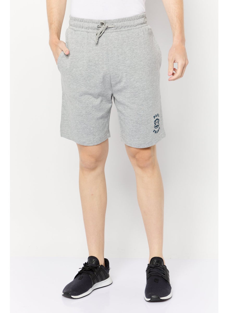 Paul Frank Men Graphic Print Basic Shorts, Grey  - Image 1
