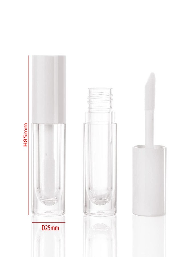 COSIDEA 30pcs White Empty 6ml 0.2oz Lip Gloss Tubes with Big Doe Foot Wand，Round Lipgloss Containers，Concealer Tube Cosmetic Packing Container Bulk Wholesale - Image 2