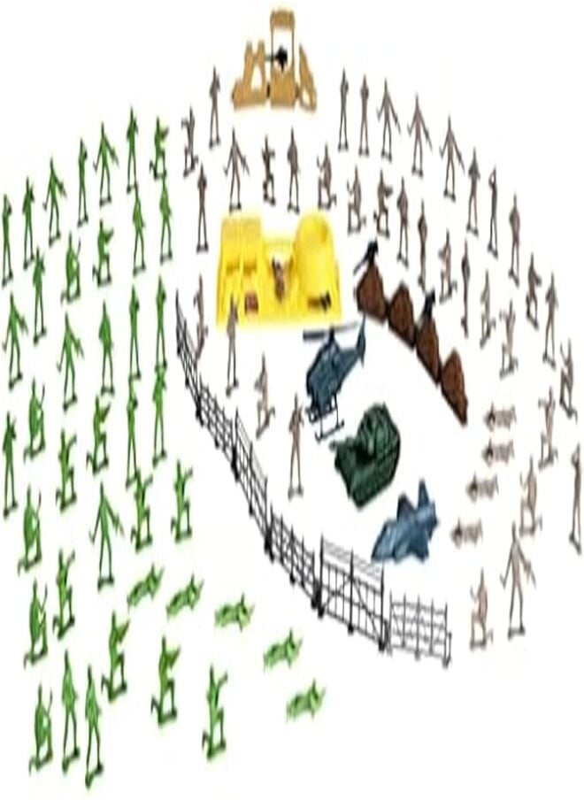 Generic Soldier Force Bucket Playset (100 Pieces) 