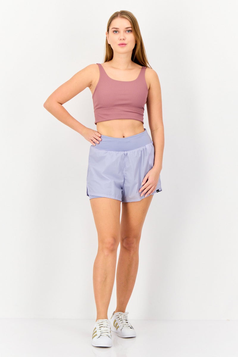 Nike Women  Sportswear Fit Training Shorts, Lavender  - Image 4
