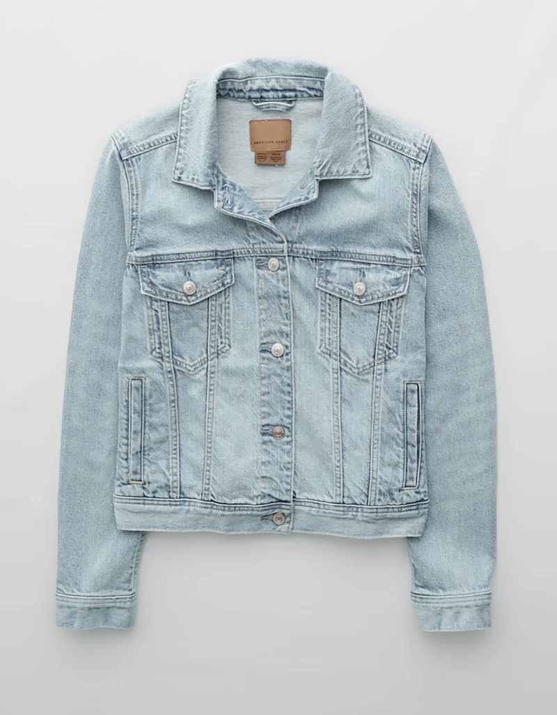 American Eagle  AE Classic Denim Jacket for Women | Best Price UAE